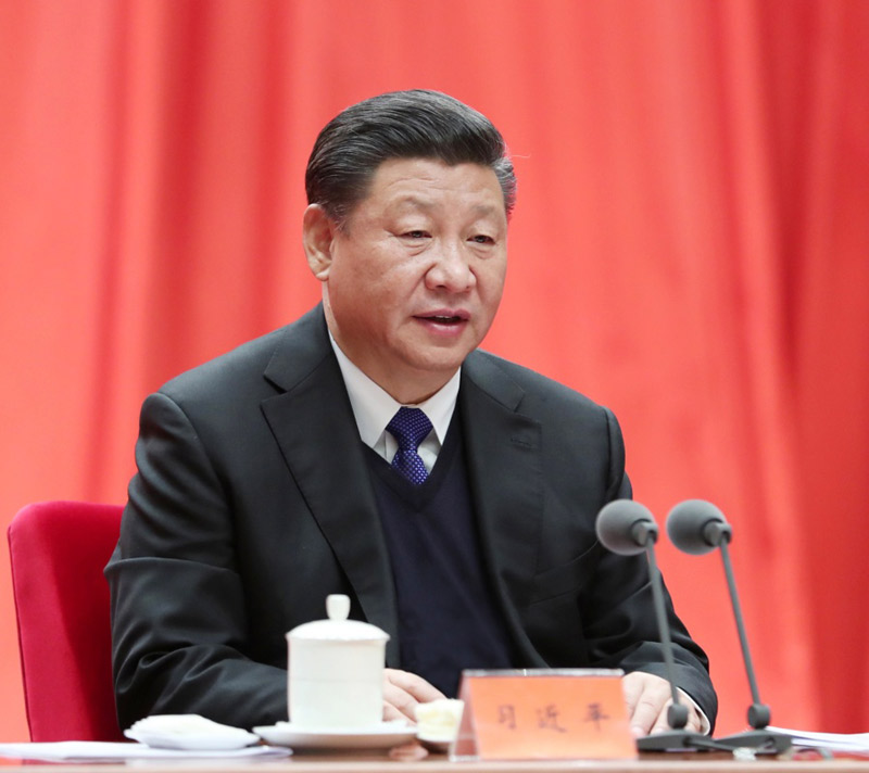 1月11日，中共中央總書記、國家主席、中央軍委主席習(xí)近平在中國共產(chǎn)黨第十九屆中央紀(jì)律檢查委員會第二次全體會議上發(fā)表重要講話。