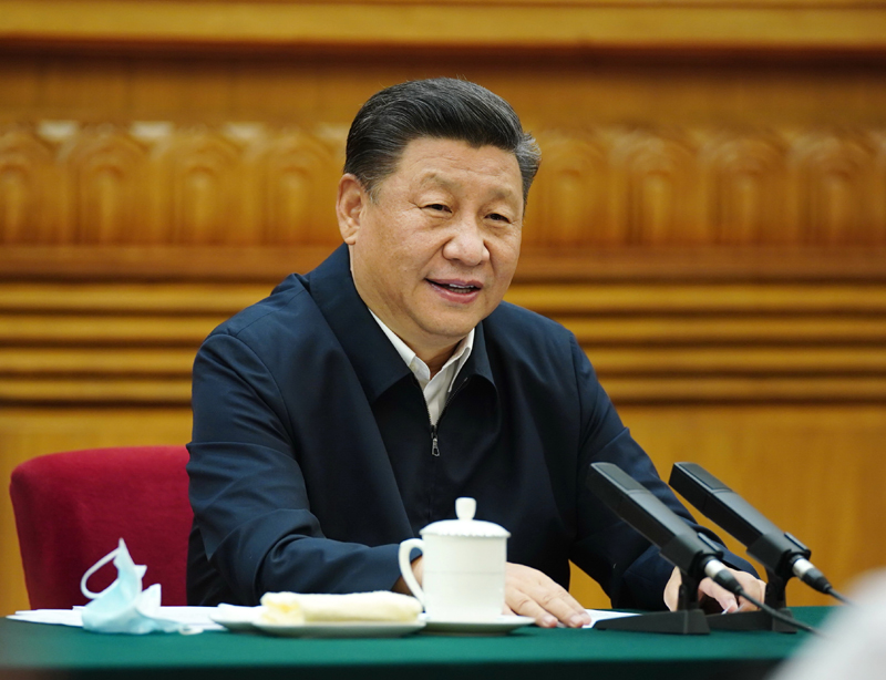 7月21日，中共中央總書記、國家主席、中央軍委主席習(xí)近平在京主持召開企業(yè)家座談會并發(fā)表重要講話。新華社記者 鞠鵬 攝