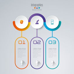 商務信息統計圖表設計 5個矢量素材AI模板下載與信息圖表應用指南